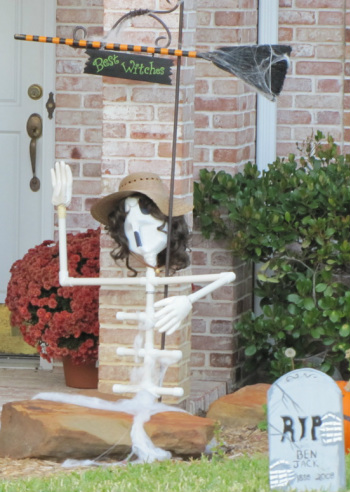 halloween outside decorations skeleton made of pvc pipe